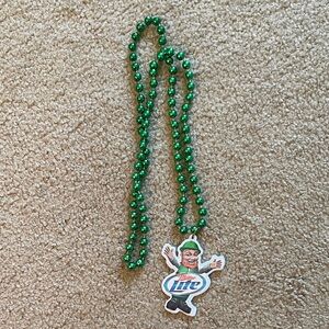 Miller Lite Leprechaun St. Patrick’s Day/Mardi Gras Beads